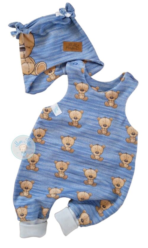 2tlg Babyset, Gr. 56, Teddybär, blau