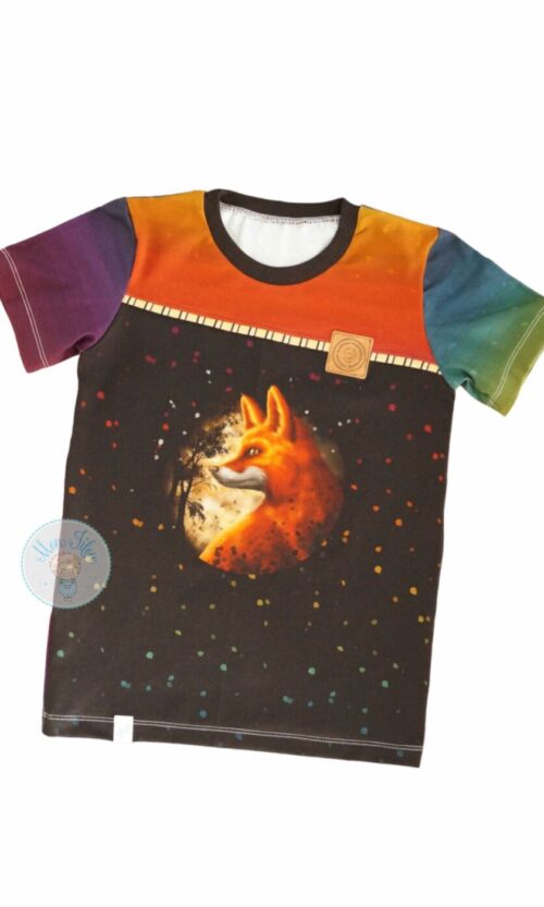Shirt, Gr. 134, Wolf, bunt